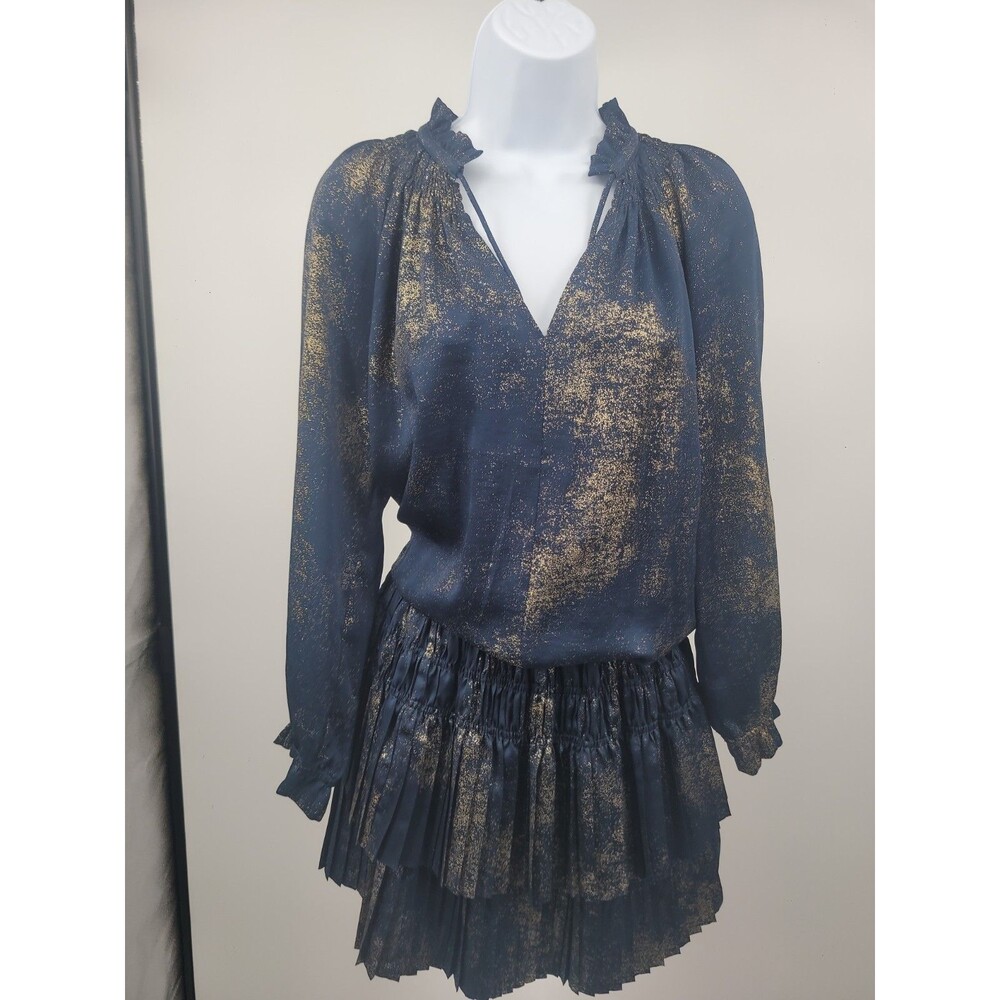 Current Air Pleated Mini Dress Sz S Event Evening Party Glam Wedding Guest